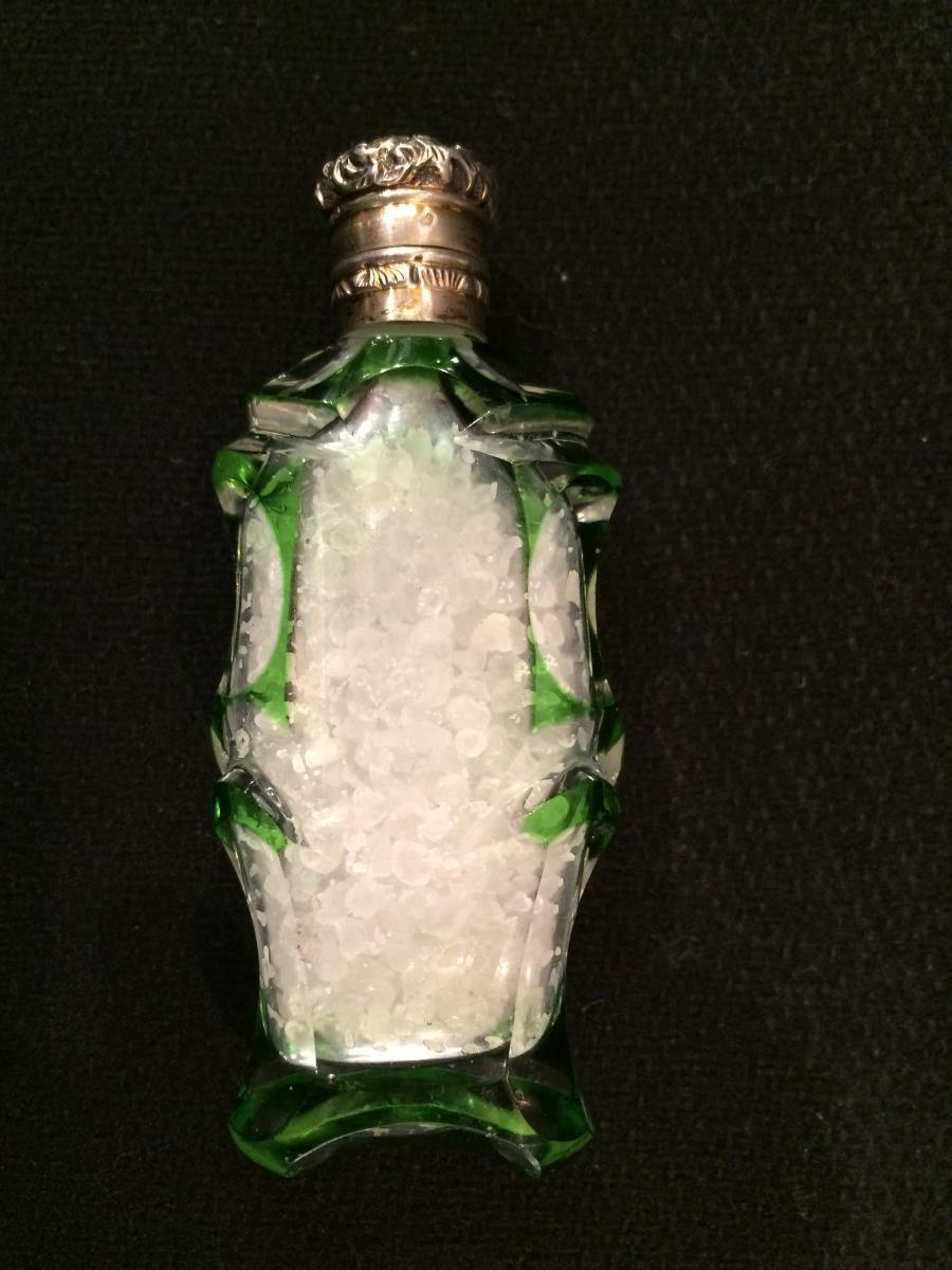 Flacon à sel en cristal taillé-photo-2