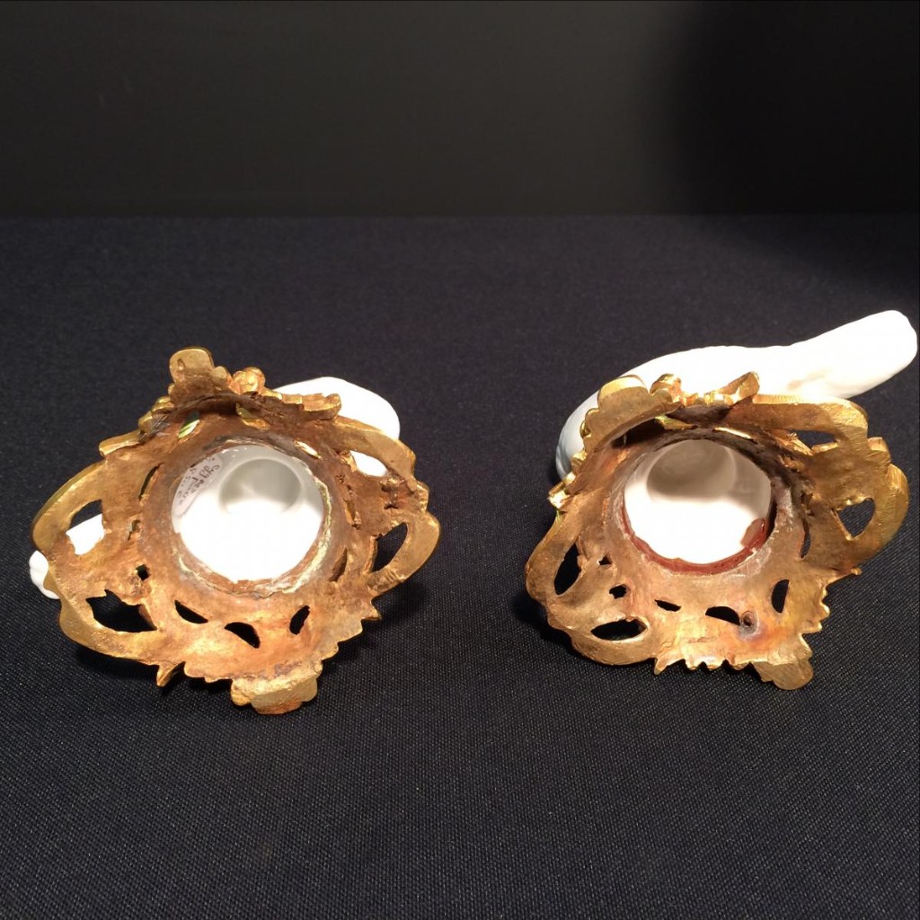 Pair Of Swans In Paris Porcelain-photo-6