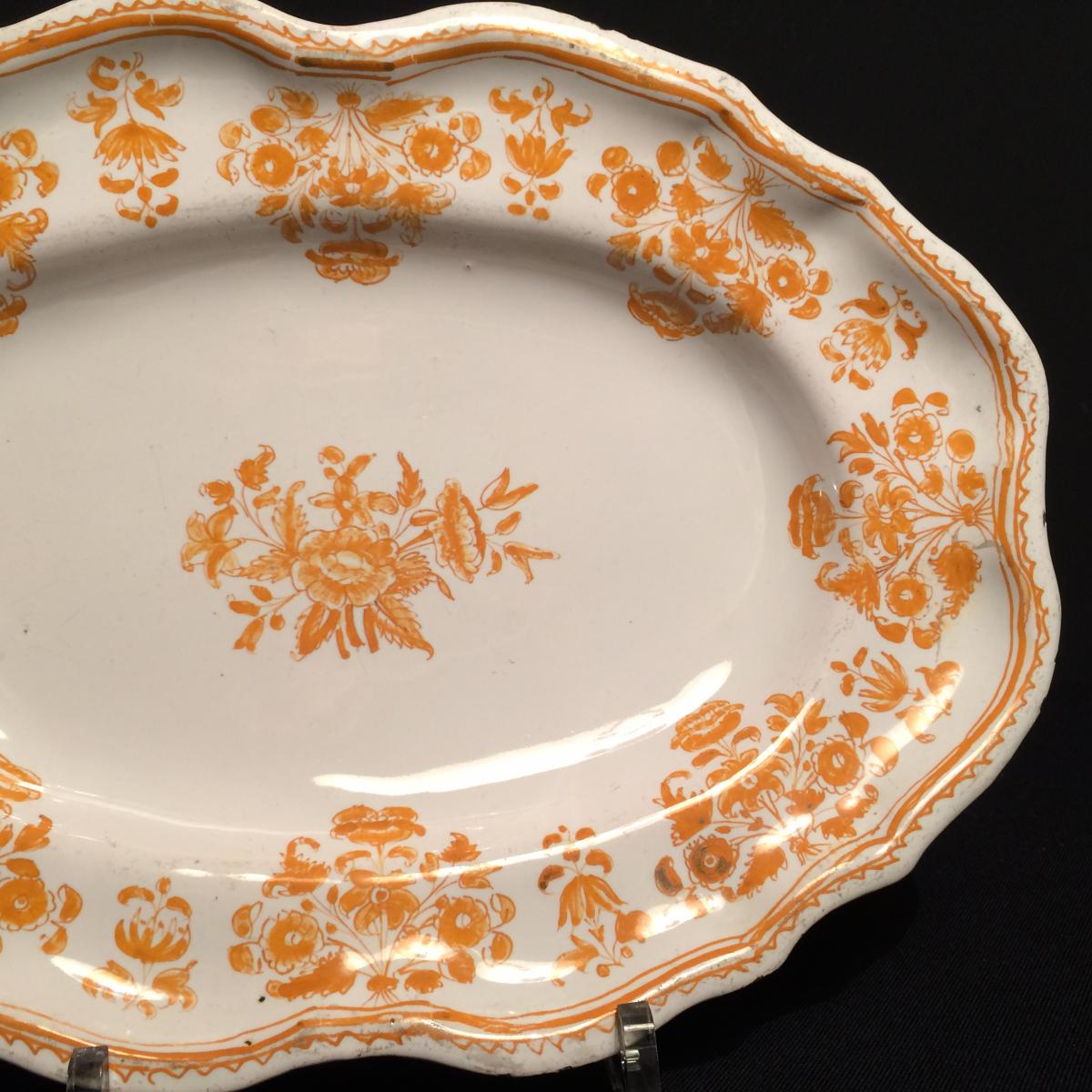 Dish In Earthenware, Moustiers, 18th Century-photo-4