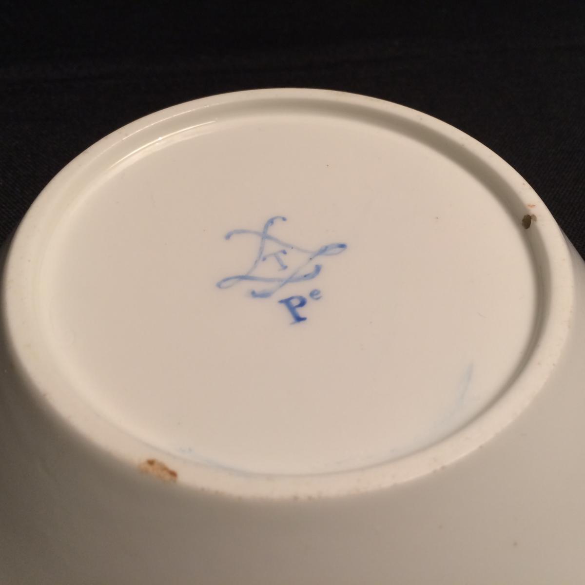 Porcelain Cup Saucer In Sèvres Porcelain-photo-4
