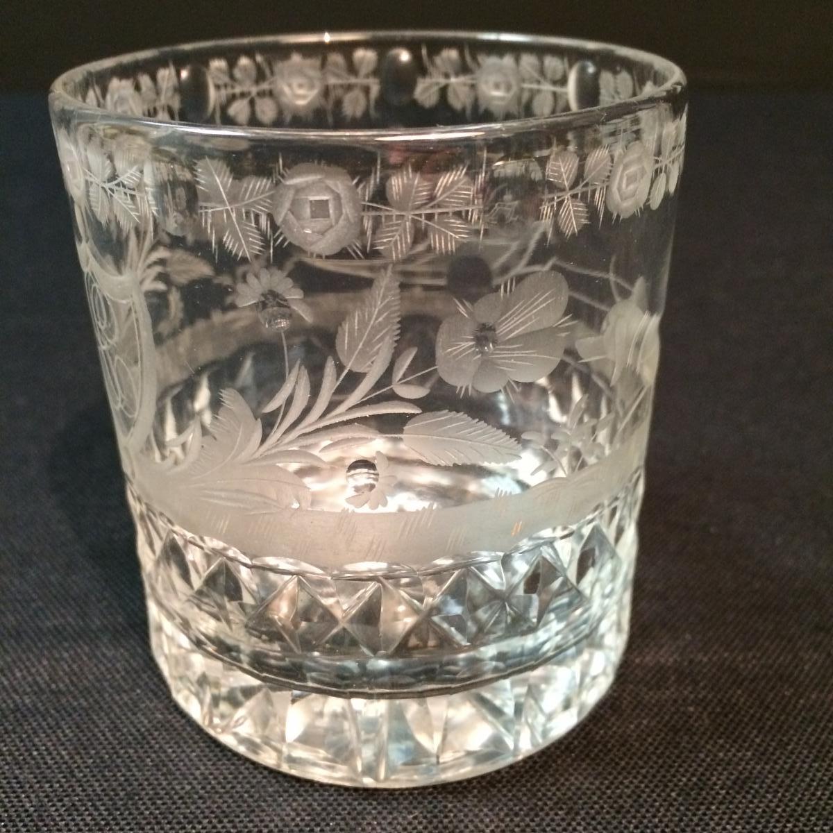 Goblet Called "wedding Glass" In Crystal-photo-3