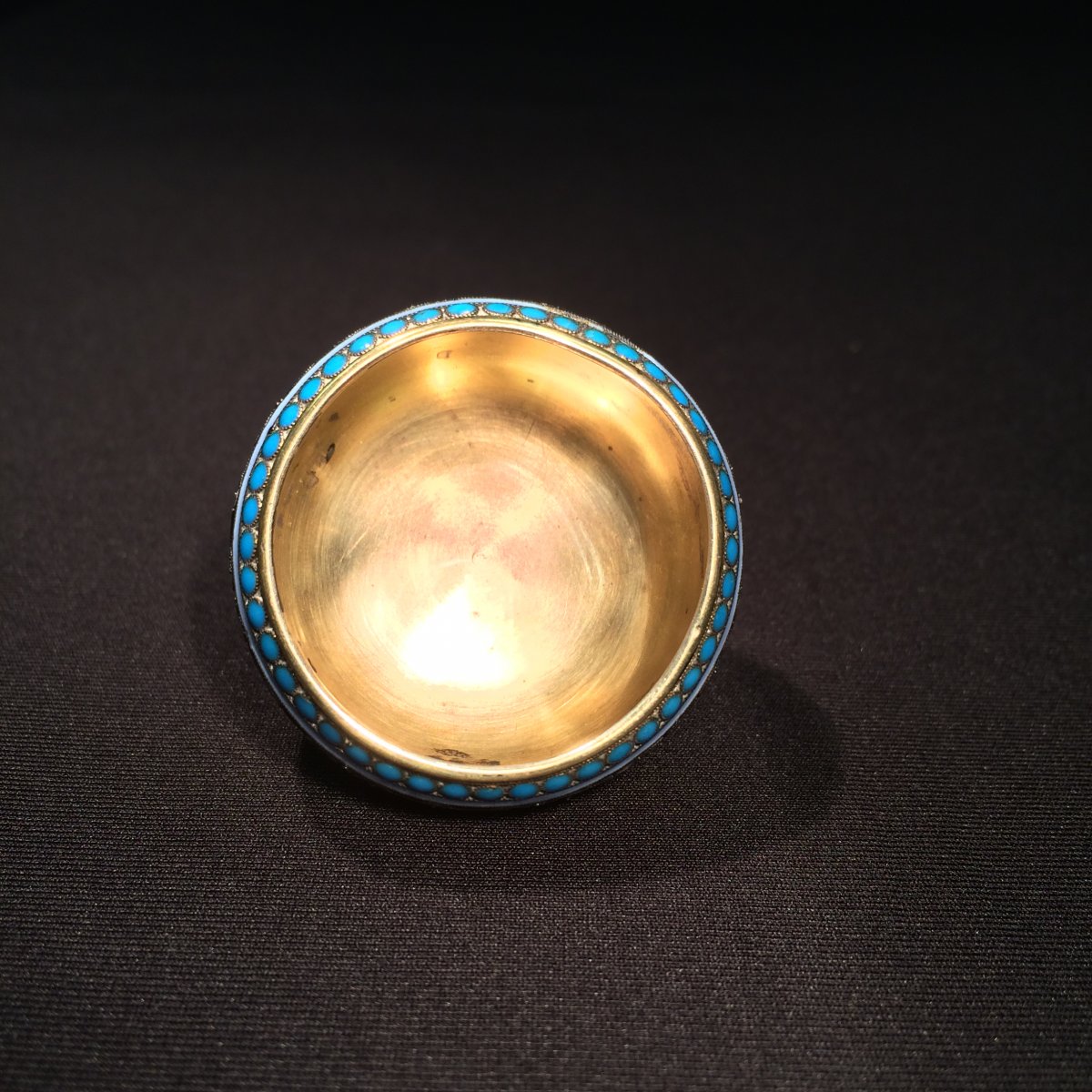 Saleron en argent  et émaux cloisonnés russe-photo-4