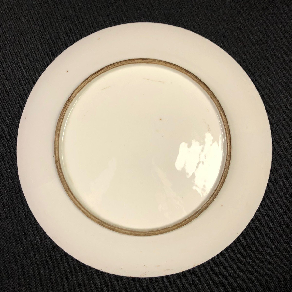 Plate In Paris Porcelain From The Restoration Period-photo-1