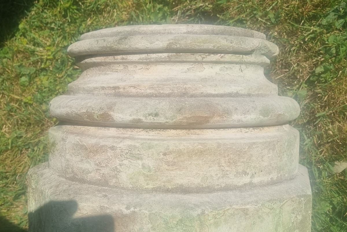 Cut Stone Pedestal...-photo-4