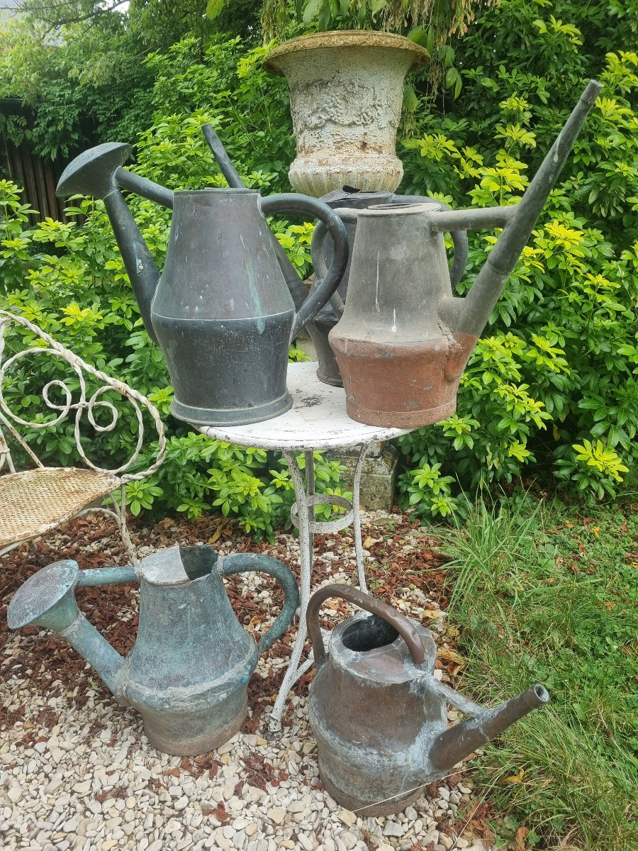 Lot Of 18th Century Copper Watering Cans
