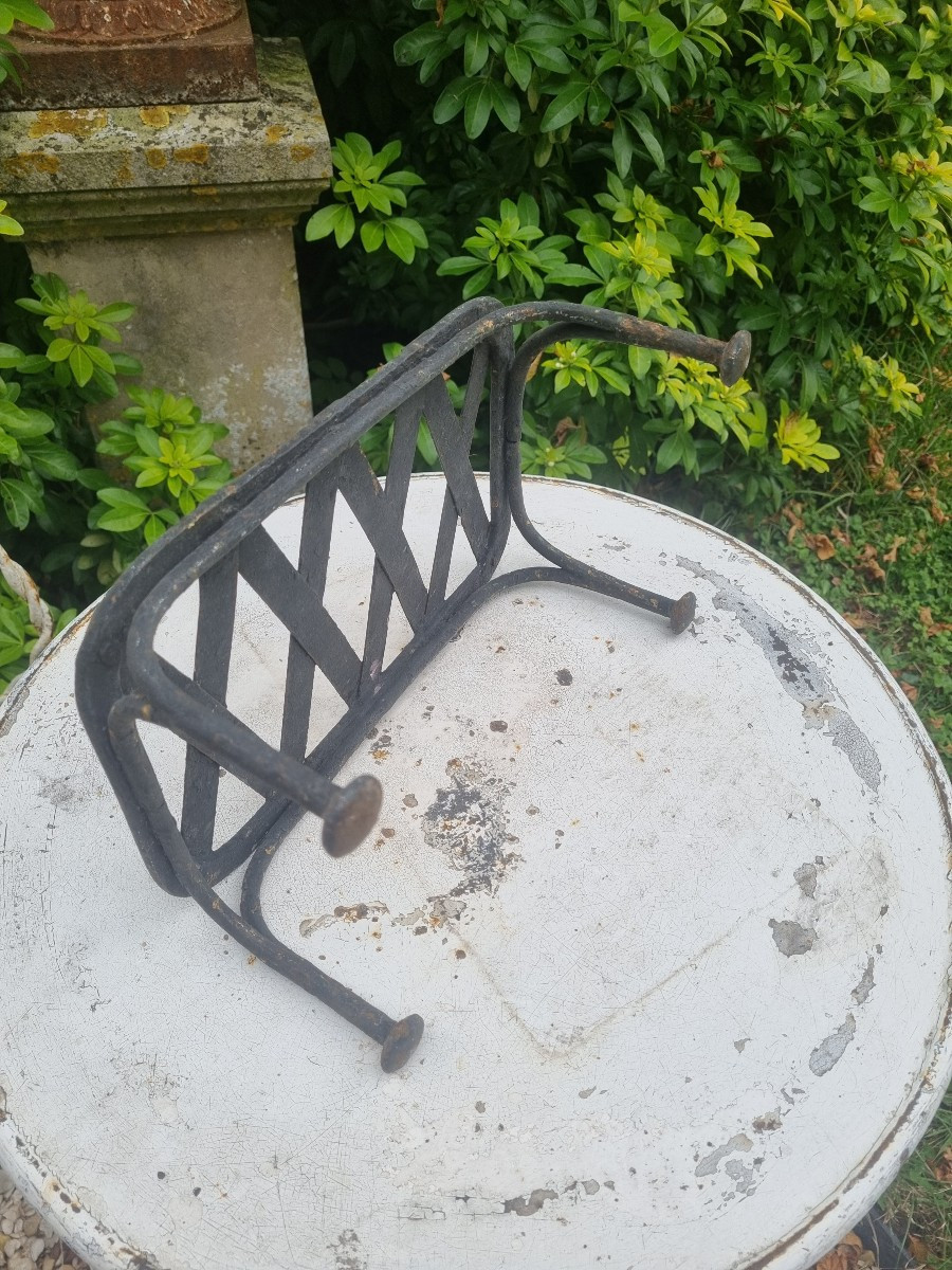 Wrought Iron Footrest..... 19th Century-photo-4