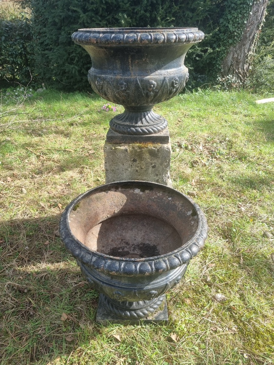 Vasques en Fonte estampillées" DUCEL Paris"