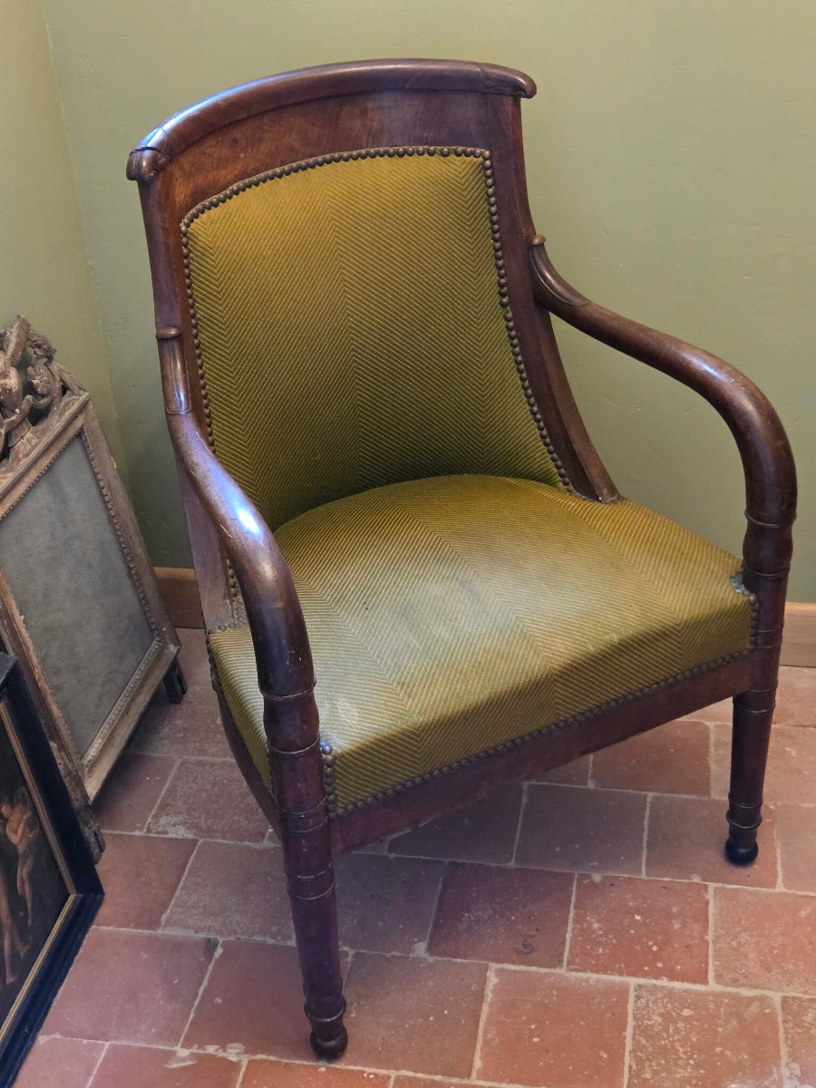 Office Chair Stamped "quenne Et Fils"