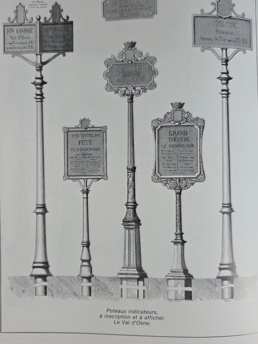 Panneau indicateur Paris vers 1880-photo-6