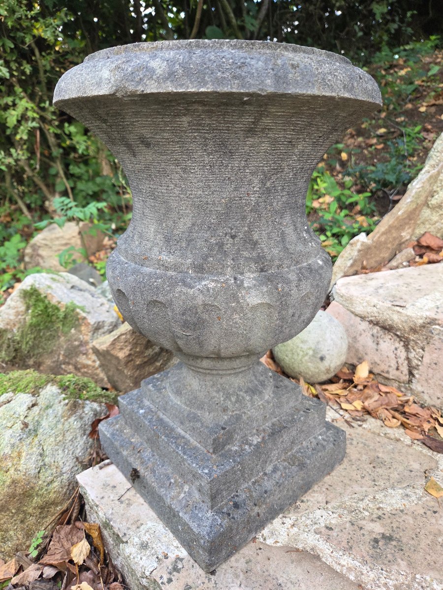 Vase de Jardin en Pierre Bleue....-photo-3