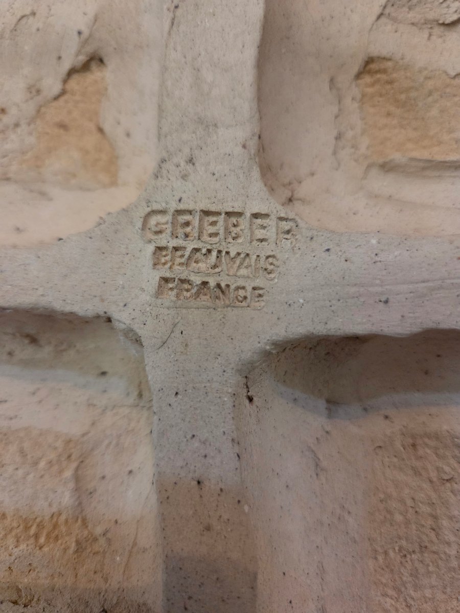 Glazed Stoneware Plaque Or Tile, "libre Pensée," By Charles Greber, 1853–1935-photo-3