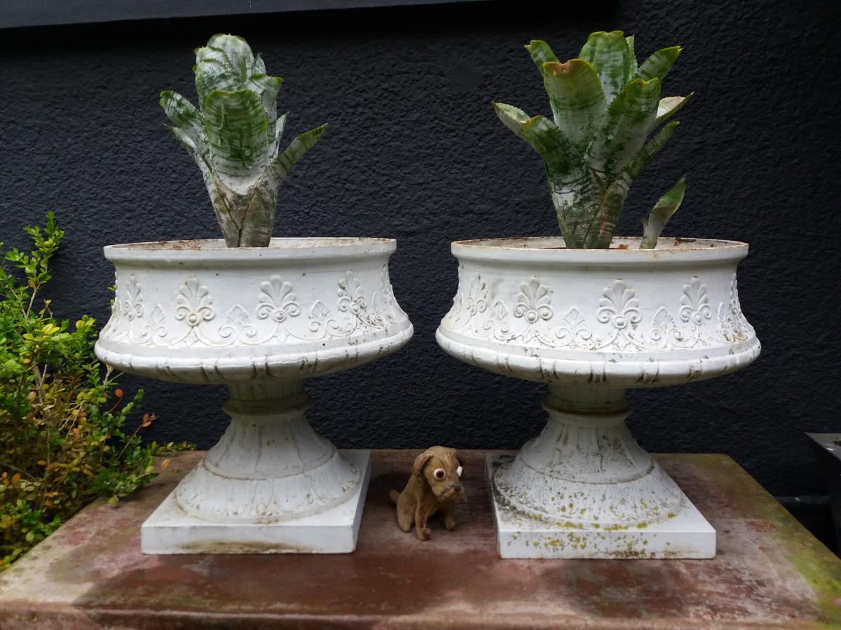 Paire De Vases En Fonte...