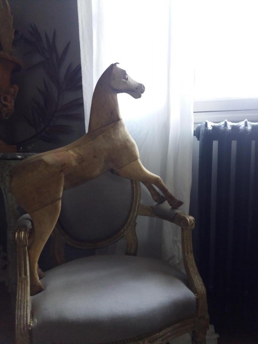 Cheval De Bois.....travail Français Du XIXèm.-photo-2