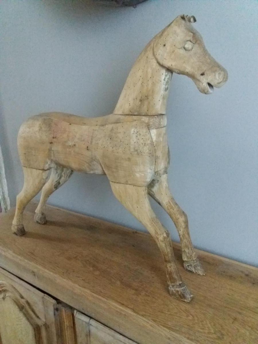 Cheval De Bois.....travail Français Du XIXèm.-photo-3