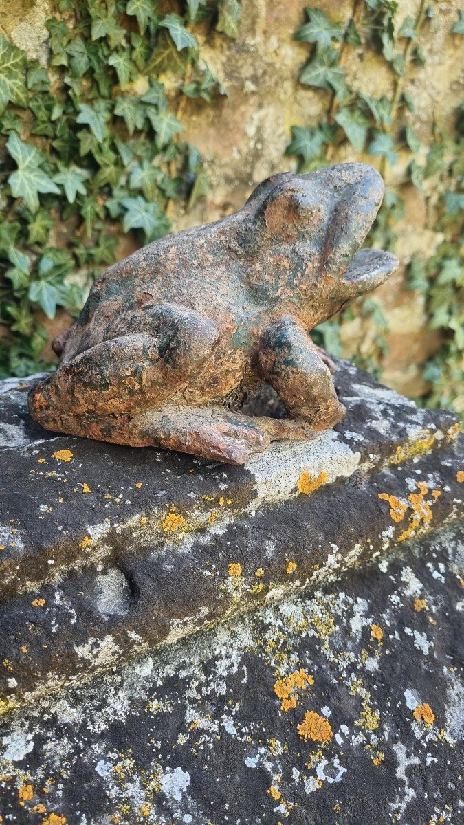 Crapaud En Fonte Fer....   Vers 1840-photo-2