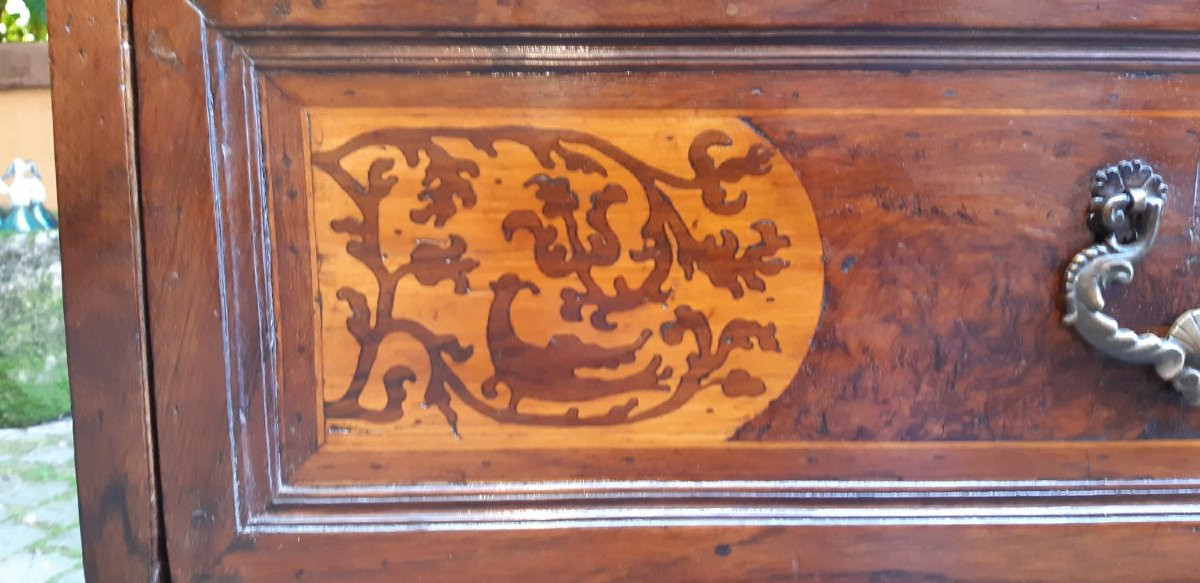 Antique Venetian Inlaid Chest Of Drawers-photo-2