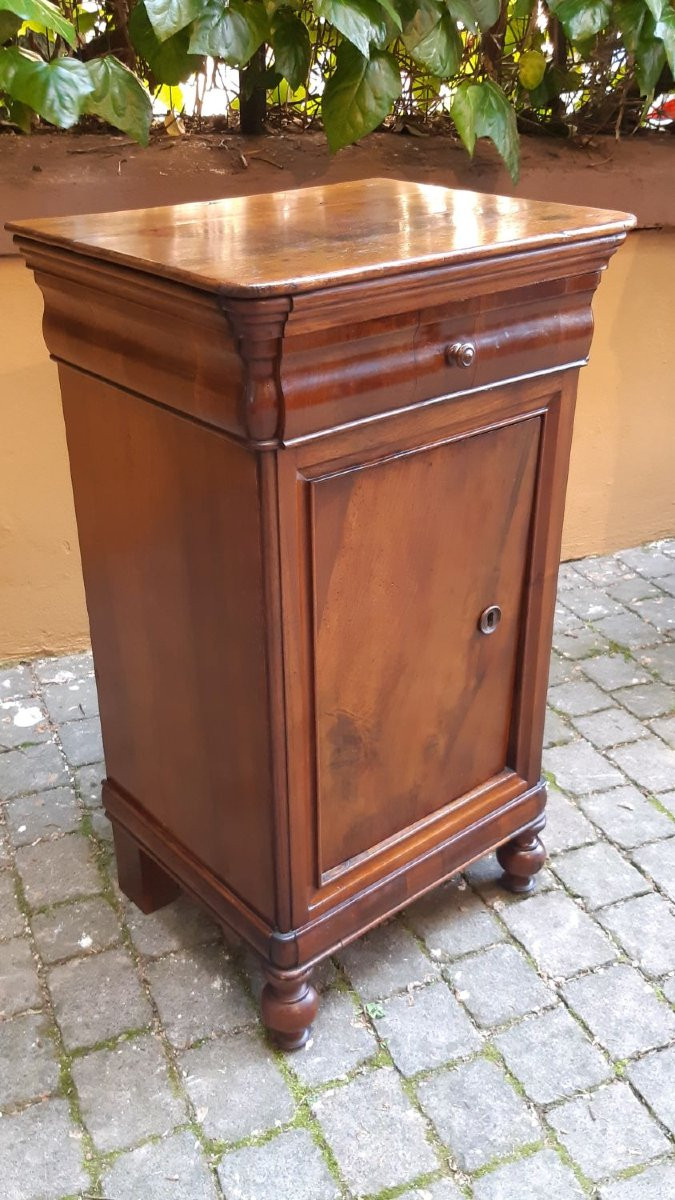 Paire de tables de chevet capucines anciennes émiliennes Louis Philippe-photo-2