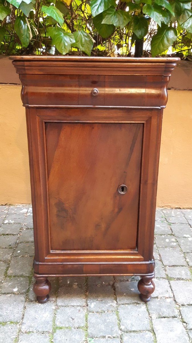 Paire de tables de chevet capucines anciennes émiliennes Louis Philippe-photo-3