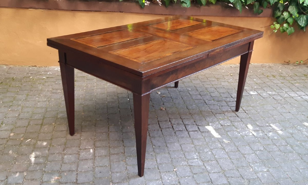 Table extensible antique de 3 m avec tige filetée-photo-3