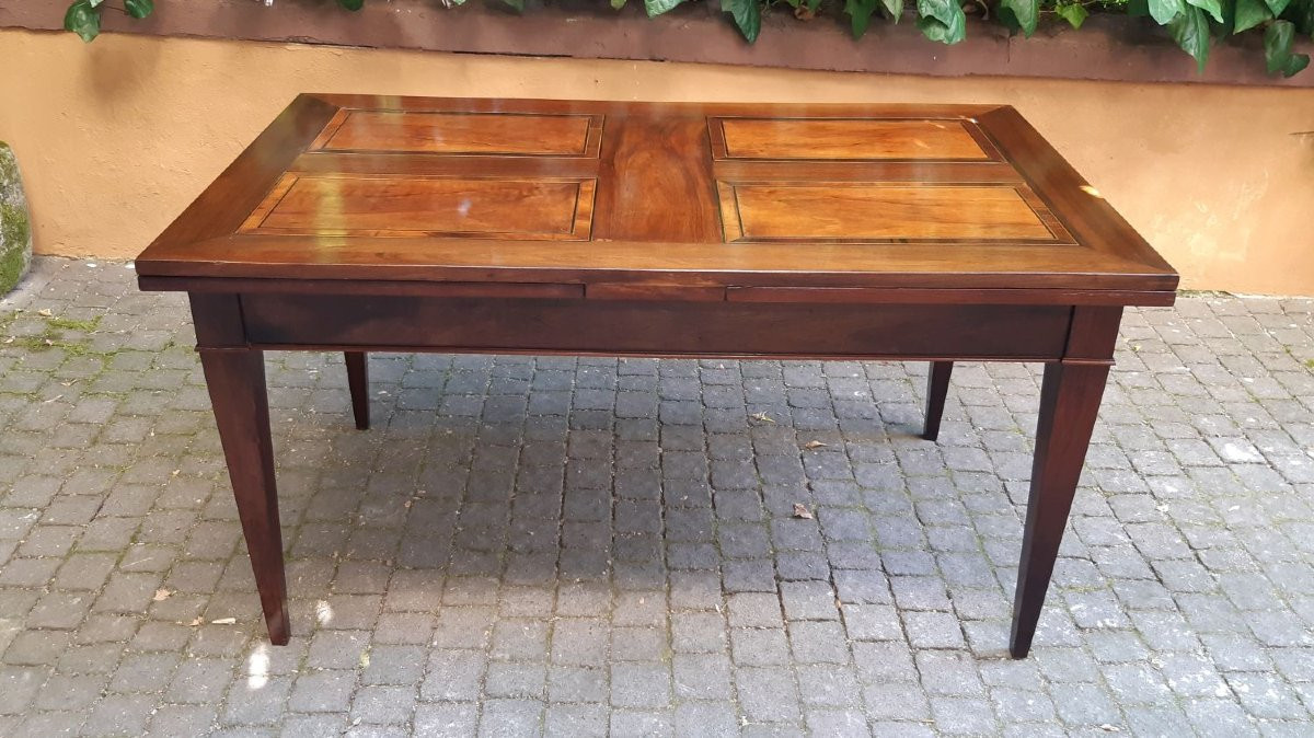 Table extensible antique de 3 m avec tige filetée-photo-4