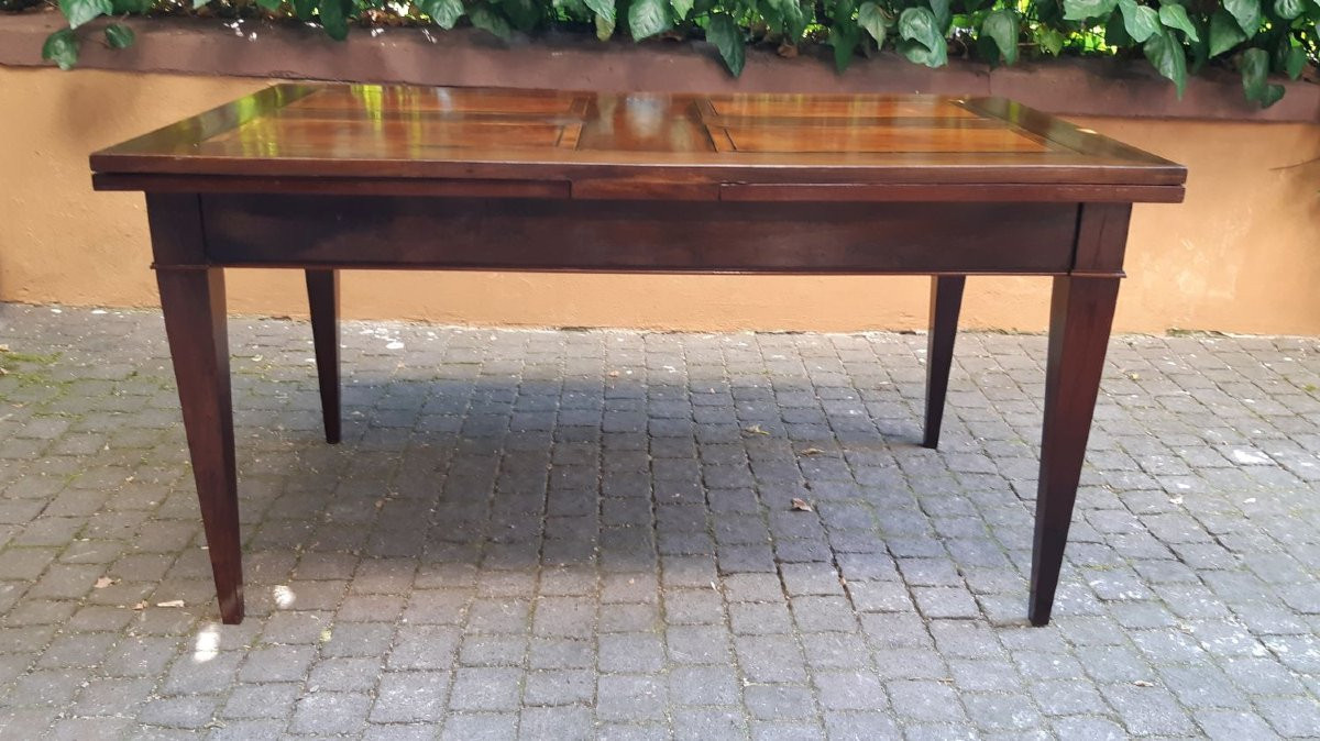 Table extensible antique de 3 m avec tige filetée-photo-1