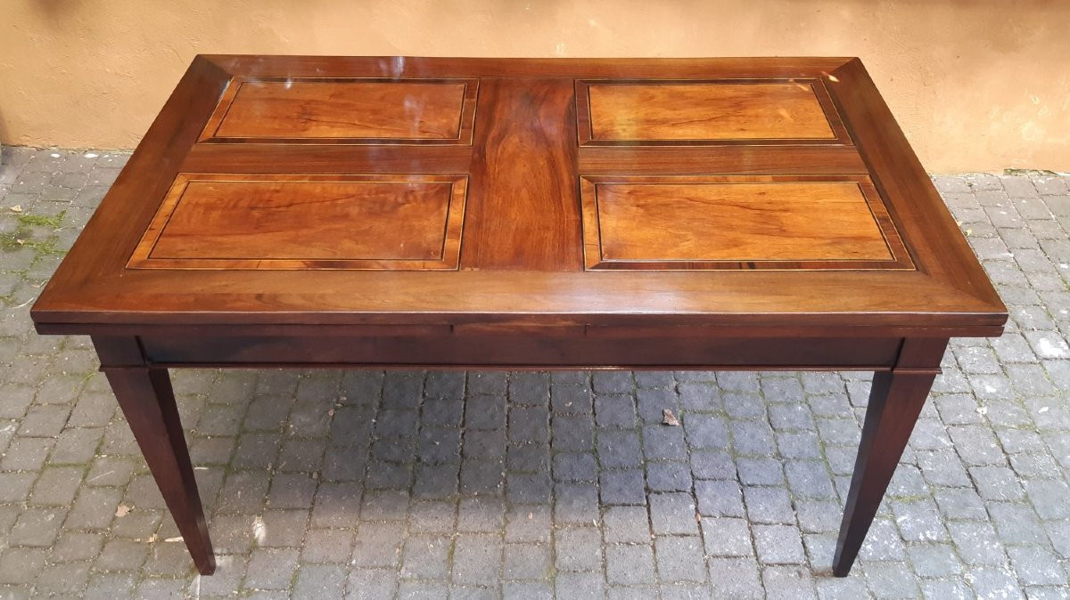 Table extensible antique de 3 m avec tige filetée-photo-2