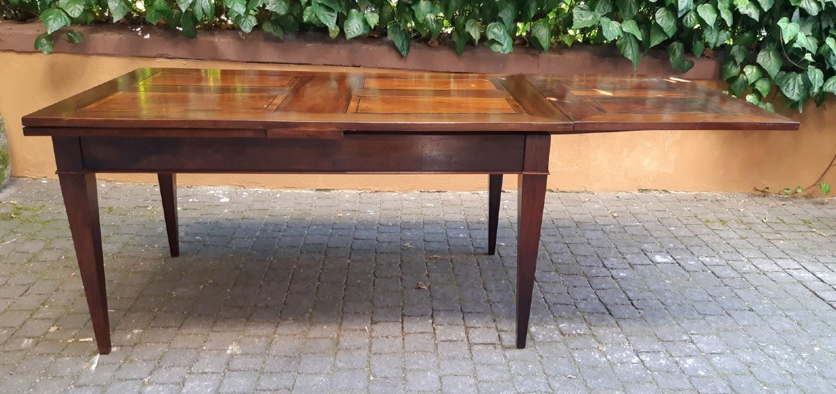 Table extensible antique de 3 m avec tige filetée-photo-3