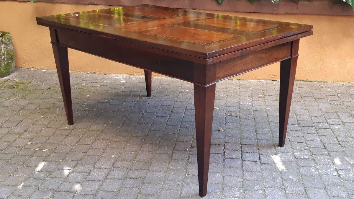 Table extensible antique de 3 m avec tige filetée-photo-6