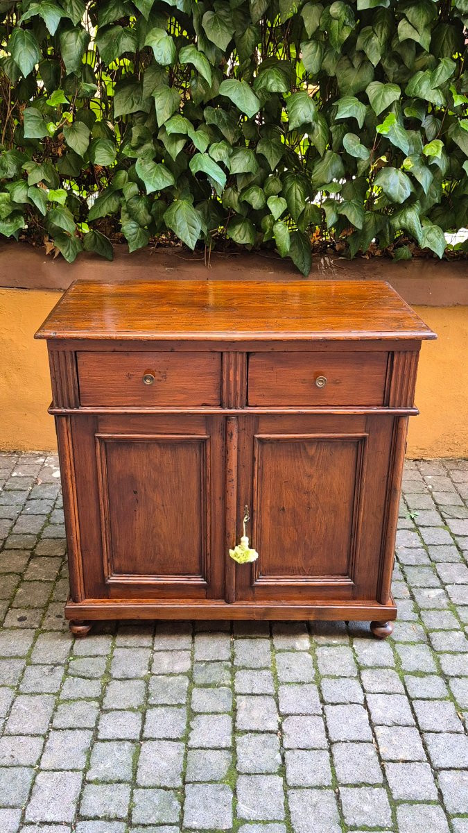 Small Antique Pine Sideboard From The 19th Century-photo-1