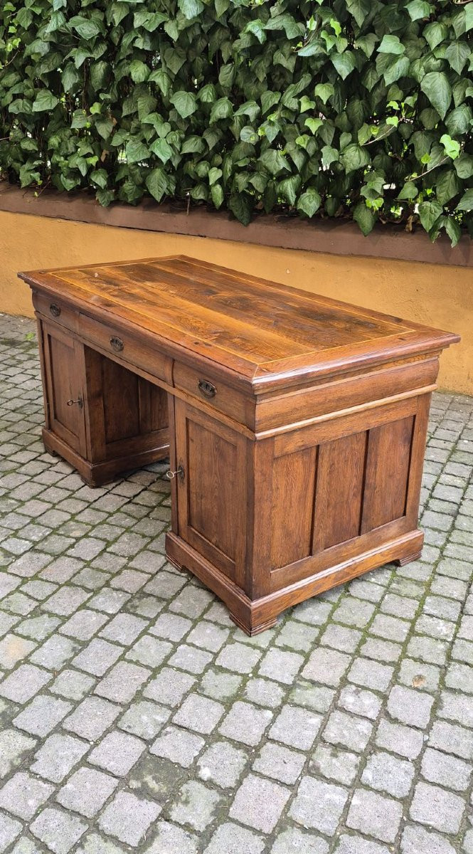 Centre de table antique Srivania avec « gorge » et dessus fileté-photo-3