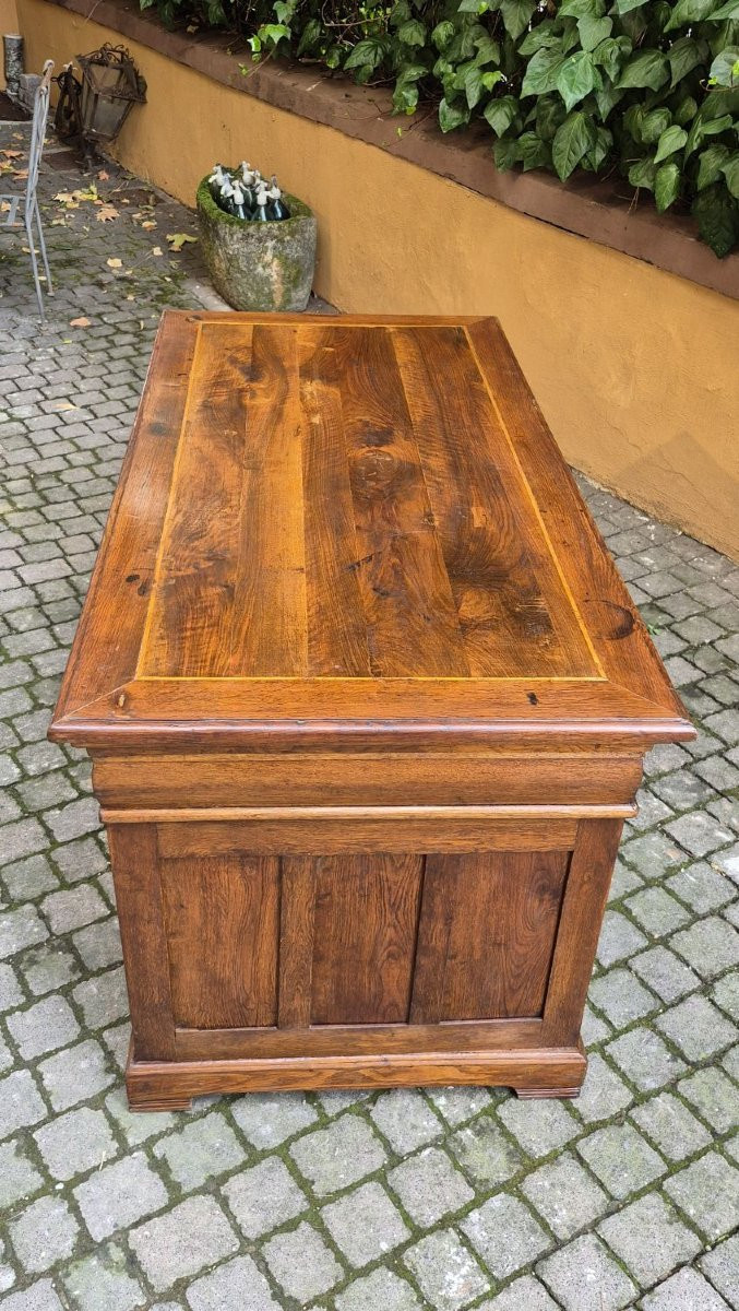 Centre de table antique Srivania avec « gorge » et dessus fileté-photo-4