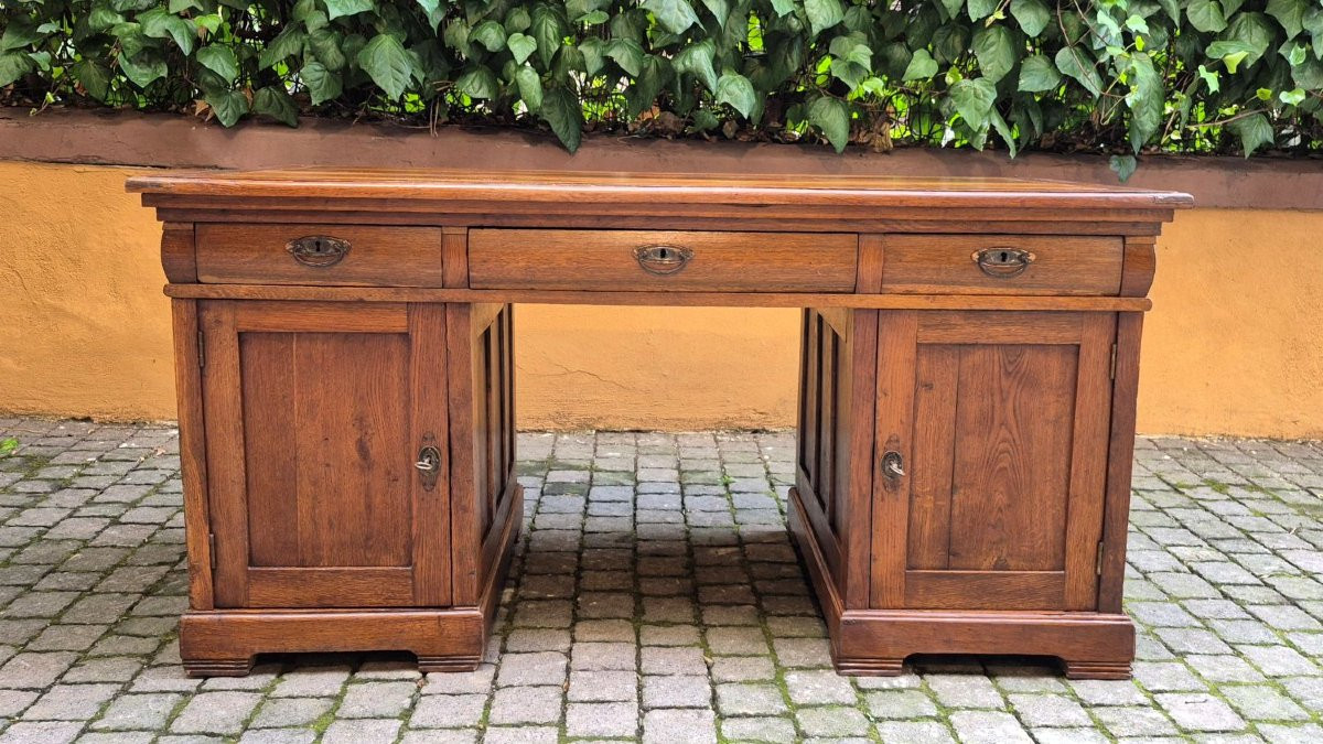 Centre de table antique Srivania avec « gorge » et dessus fileté-photo-2