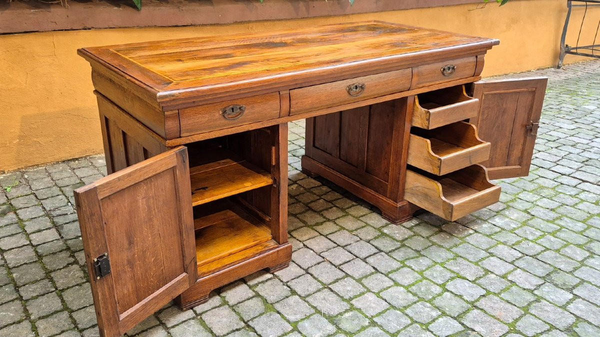 Centre de table antique Srivania avec « gorge » et dessus fileté-photo-3