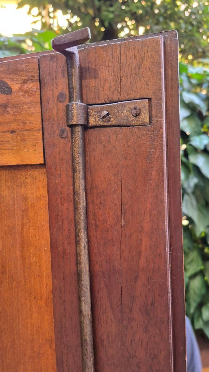 Armoire ancienne lombarde en noyer du XIXe siècle-photo-6