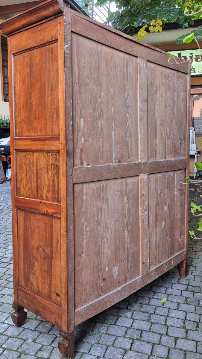 Armoire ancienne lombarde en noyer du XIXe siècle-photo-7