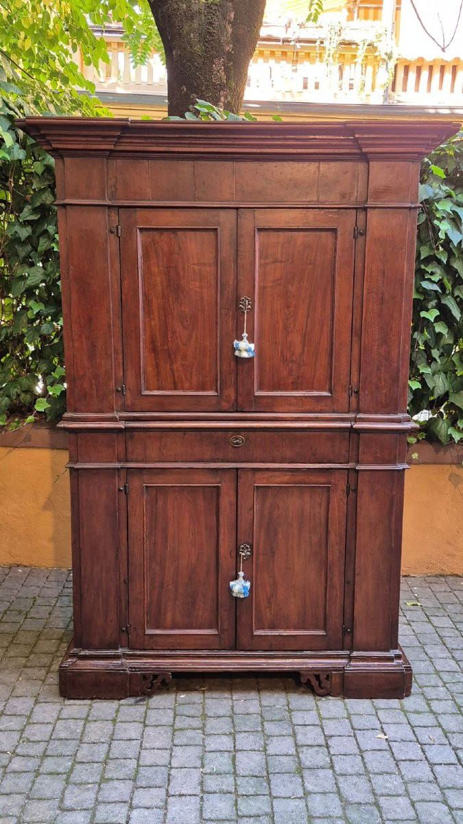 17th Century Antique Romagna Rectory Sideboard-photo-2