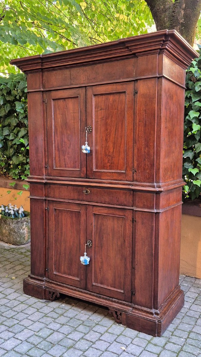 17th Century Antique Romagna Rectory Sideboard-photo-3