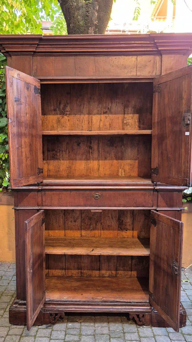17th Century Antique Romagna Rectory Sideboard-photo-4