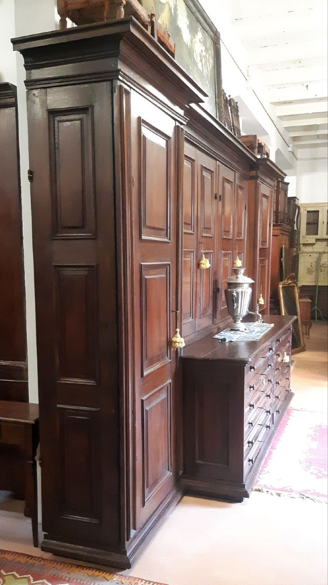 Antique Lombard Sacristy Cupboard From The 18th Century-photo-2