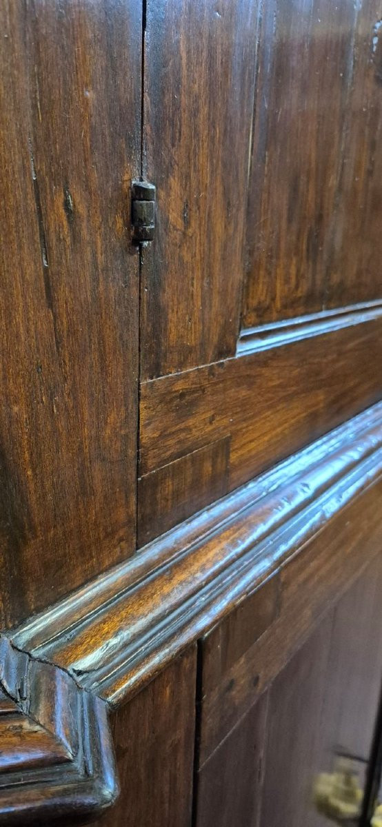 Buffet de sacristie ancien à double corps de Modène-photo-2
