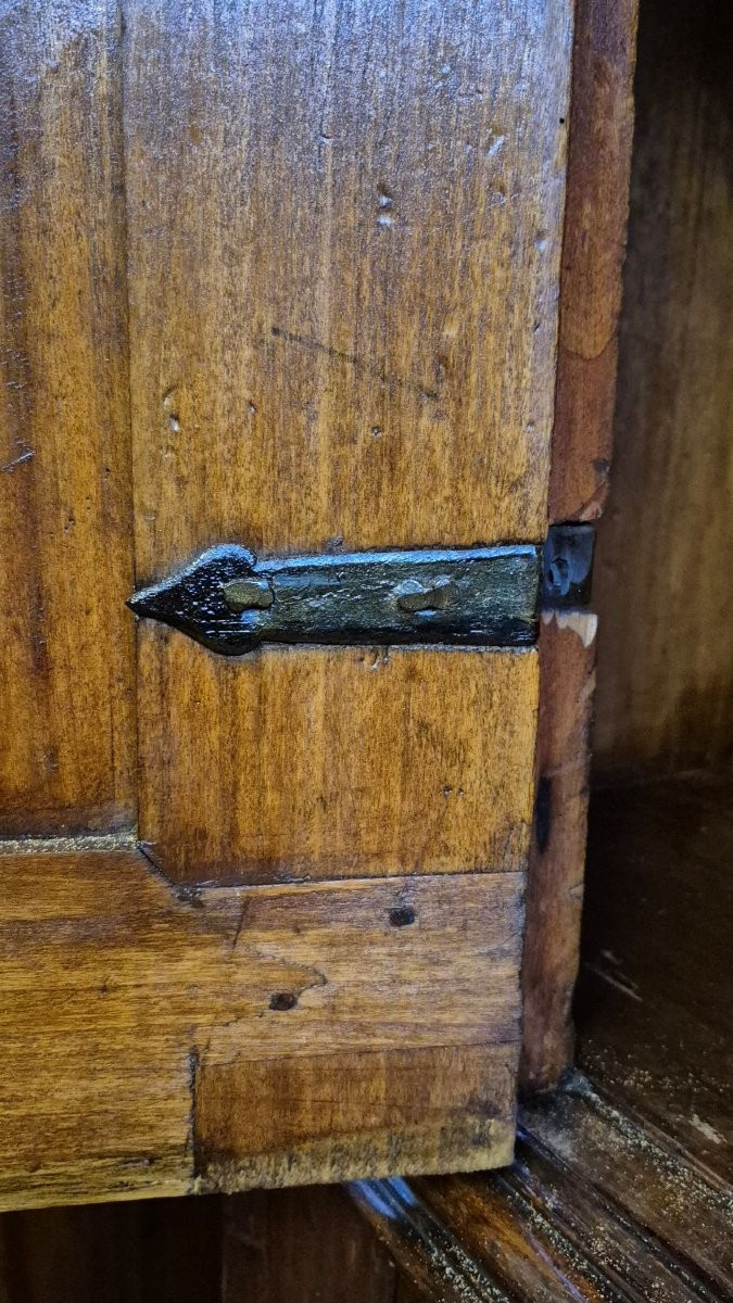 Buffet de sacristie ancien à double corps de Modène-photo-5