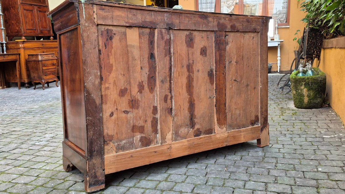 Buffet ancien Louis-Philippe Capucin en noyer-photo-6