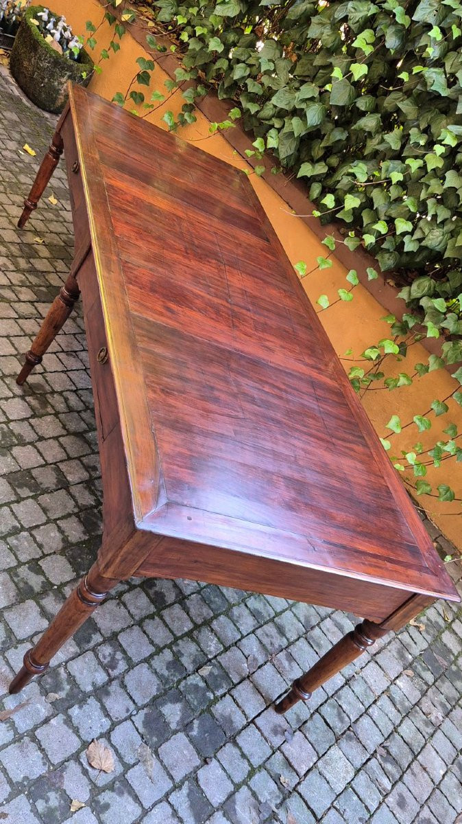 Longue table ancienne en merisier de la région des Marches, à 6 pieds-photo-7