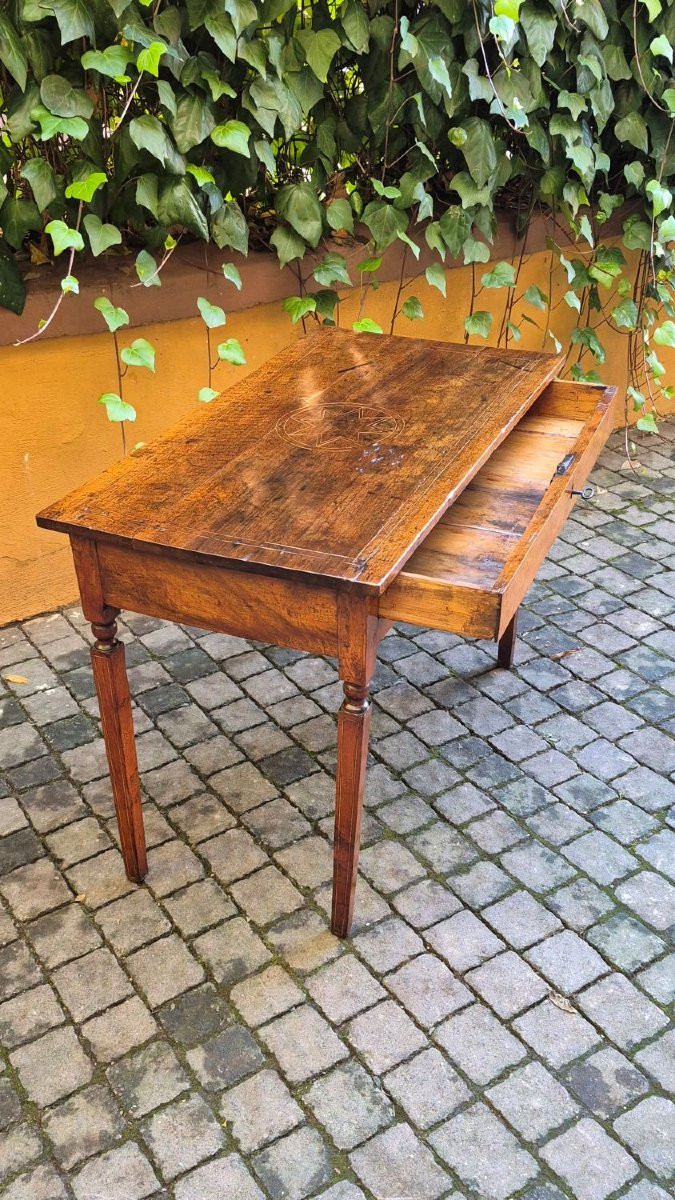 Antique Emilian Louis XVI Writing Table From The 18th Century-photo-3