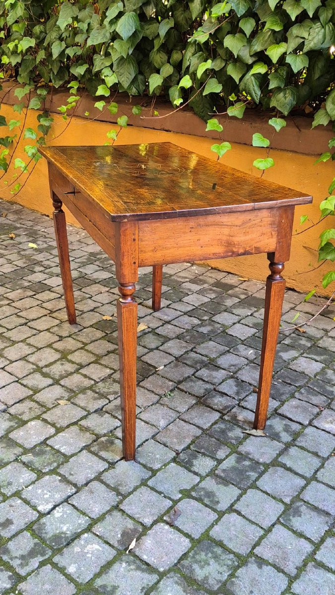 Antique Emilian Louis XVI Writing Table From The 18th Century-photo-4