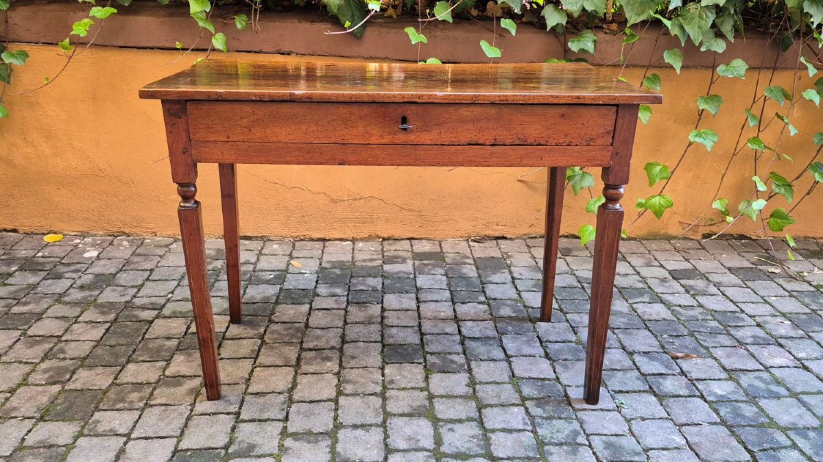 Antique Emilian Louis XVI Writing Table From The 18th Century-photo-1