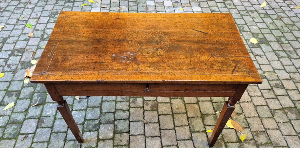 Antique Emilian Louis XVI Writing Table From The 18th Century-photo-6