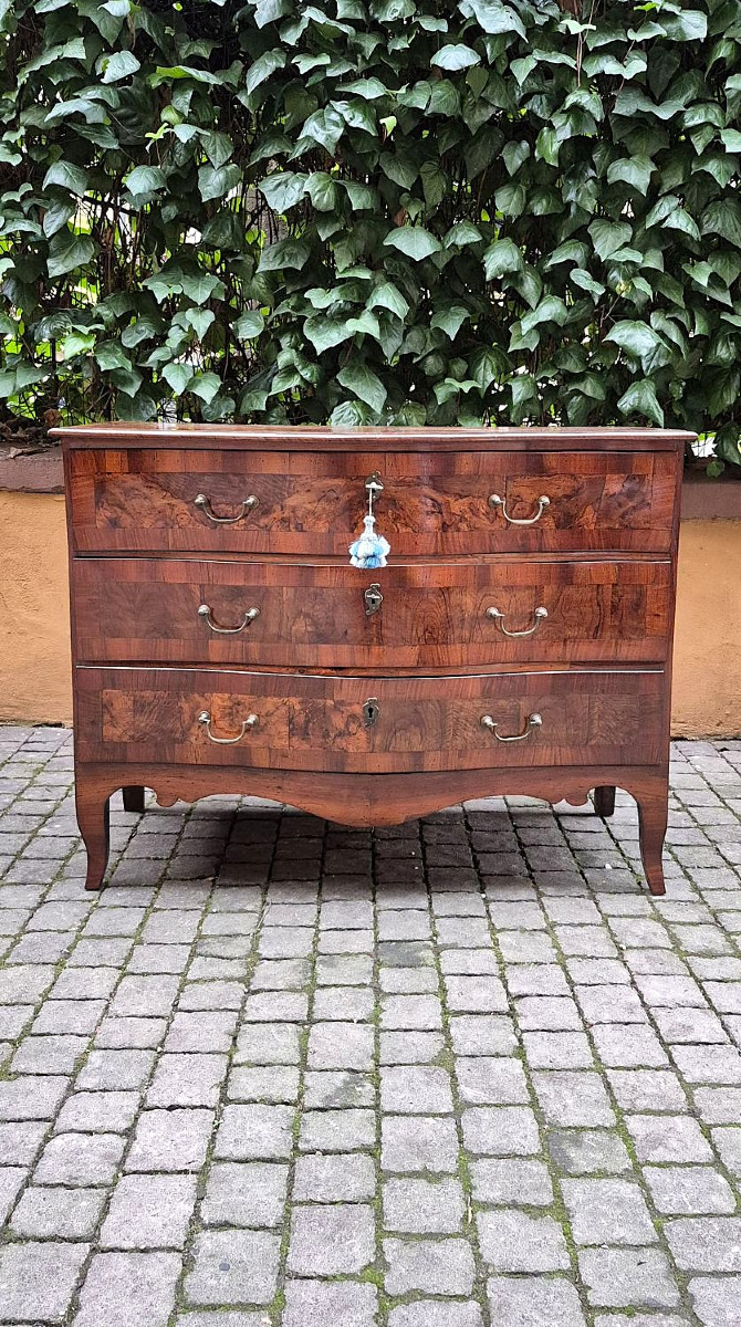 Antique Louis XV Emilian Chest Of Drawers From The 18th Century