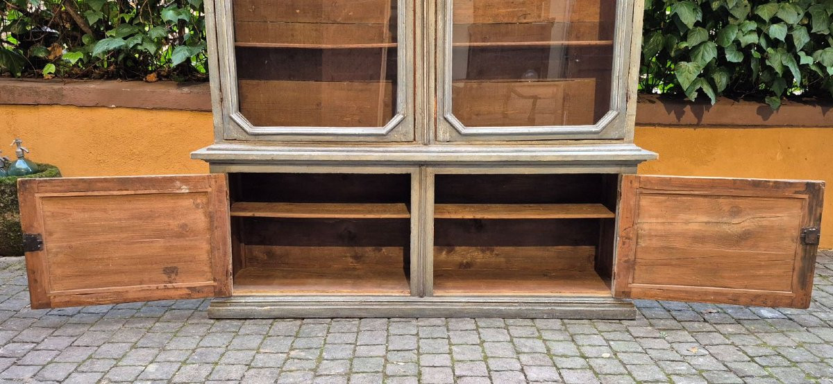 Bibliothèque vénitienne laquée ancienne du XIXe siècle-photo-2