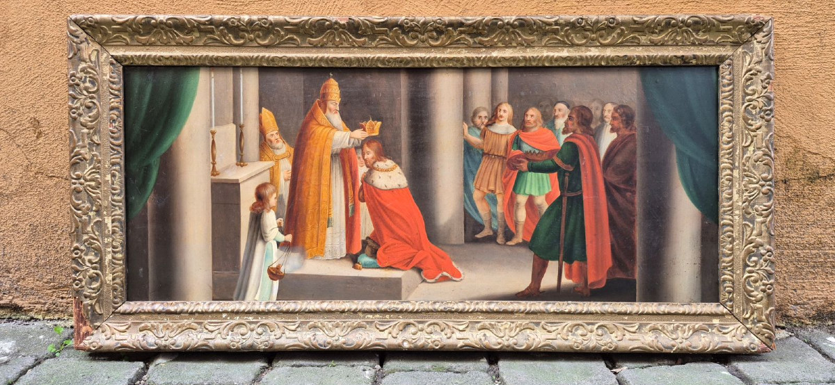 Peinture ancienne : Le couronnement d'Henri VI